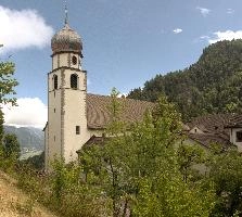 Pfaefers Abbey, abbey, monastery, mountains, ragaz, bad, pfäfers, exterior, switzerland, church, tower, benedictine, alps, baroque, facade