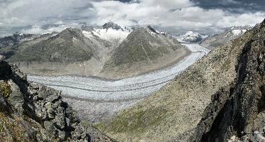 Aletschgletscher,  longest remaining alpine glacier, eggishorn, alpine, alps, aletsch, stony, great, wallis, rocks, schweiz, dry, glacier, mountains, peaks, moraine, mountains, valais, arid, alps