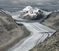 Aletschgletscher,  longest remaining alpine glacier