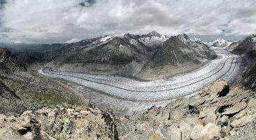 Aletschgletscher,  longest remaining alpine glacier, eggishorn, alpine, alps, aletsch, stony, great, wallis, rocks, schweiz, dry, glacier, mountains, peaks, moraine, mountains, valais, arid, alps