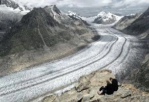 Aletschgletscher,  longest remaining alpine glacier