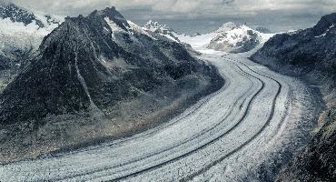 Confluence,  longest remaining alpine glacier, valais, eggishorn, mountains, glacier, stony, alps, wallis, rocks, schweiz, dry, alpine, mountains, peaks, moraine, great, aletsch, arid, alps