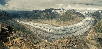 Aletschgletscher,  longest remaining alpine glacier, alps, alpine, aletsch, valais, stony, rocks, wallis, eggishorn, schweiz, dry, mountains, mountains, peaks, moraine, great, glacier, arid, alps