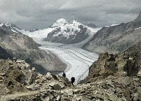 Aletschgletscher,  longest remaining alpine glacier