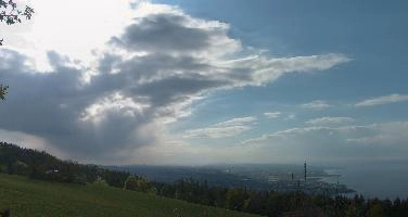 Sunburst through evening clouds over Lake Constance, seen from viewpoint behind Rorschach, Switzerland, fünfländerblick, outdoors, panorama, rorschacherberg, spring, viewpoint, rorschach, thurgau, water, constance, evening. stormy, weather, lake, cloud, sun, alpine, sky, light, mountains, sunburst, rays, alps, sunset, beams, swiss, scenery, daylight, switzerland, view, sunshine