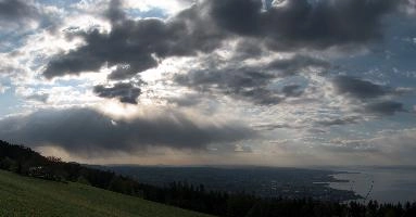 Sunburst over Bodensee, alps, viewpoint, fünfländerblick, weather, rorschach, lake, sky, alpine, beams, swiss, water, view, sun, switzerland, cloud, light, mountains, daylight, scenery, sunshine, thurgau, evening. stormy, rays, rorschacherberg, panorama, constance, sunburst, sunset, outdoors, spring