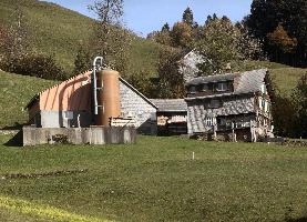 Swiss Farm, amden, building, farm, alps, mountains, switzerland, hut, europe, weesen, farmhouse, agriculture, meadow, exterior