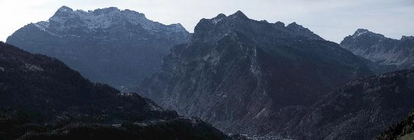Glarnerberge from Amden, Switzerland, null