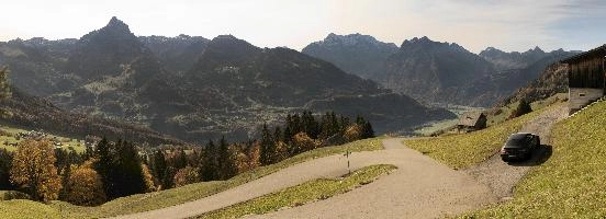 Autumn landscape in Amden, Switzerland, null