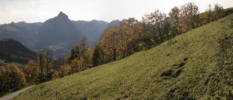 Autumn on meadows above Amden, Switzerland, null