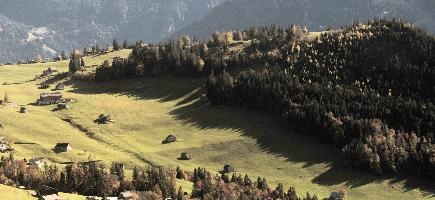 Autumn Sun on meadows above Amden, Switzerland, null