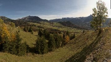 Autumn on meadows above Amden, Switzerland, null