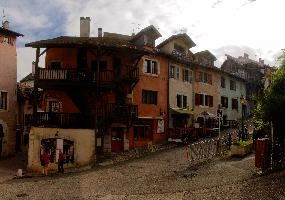 Trraced houses on a hill in Annecy, France, Annecy