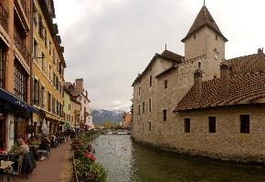 River front in Annecy, France, Annecy