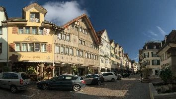 Appenzell, baker, painted, street, hotel, rural, restaurant, town, quaint, appenzell, urban, shop, daylight, building, autumn, historic, hostory, stadt, half-timbered, swiss, switzerland, outdoors, tourism