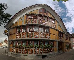 Appenzell, town, building, painted, hotel, hostory, restaurant, street, switzerland, appenzell, historic, half-timbered, swiss, outdoors, tourism, quaint, stadt, urban, rural, daylight, autumn