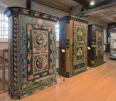 Appenzell, wooden, switzerland, cupboards, appenzell, painted