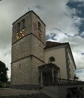 Appenzell, munster, late, st. mauritius, town, summer, square, church, christian, appenzell, building, tower, catholic, facade, exterior, gothic, parish, cloudy, sky, scenic, switzerland