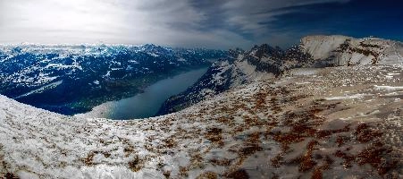   Elliott Bignell, alps, walking, winter, chäserugg, walensee, mountains, rugged, swiss, hiking, switzerland, lake, alpine, cold, peaks, clouds, water, walen, outdoors, snow, view, landscape, blue, sky