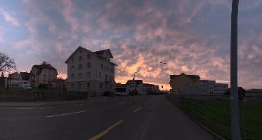 Sunset in Arbon, arbon, bodensee, lake, village, evening, street, swiss, road, switzerland, dusk, thurgau, sky, outdoors, building, constance, town, sunset, colours