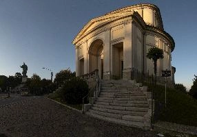 Church and Colossus of Saint Mark in Arona, Piemonte, building, basilica, church, mark, sain, colossus, christianity, arona, catholic, piemonte, religion, italy, yellow, europe, stone