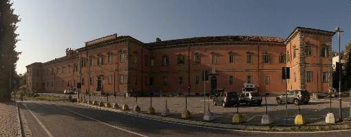 Collegio De Filippi, School in the town of Arona in Piemonte, Italy, exterior, building, college, school, boarding, collegio de filippi, arona, piemonte, italy, rendered, europe, facade