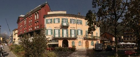 Buildings in Arona, Piemonte, piemonte, italy, europe, omegna