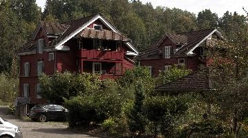 Homes in the Swiss town of Amden, near the Höllgrotten caves, walls, roof, facade, exterior, rural, modern, höllgrotten, home, exterior, house, building, baar, outdoors, switzerland, summer, europe, domestic