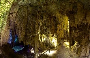 Calcite formations in Höllgrotten Cave, Baar in Switzerland, european, höllgrotten, drop, baar, calcite, tiers, material, flow, stone, yellow, formation, cream, rock, nature, cave, geology, speleology, color, underground, subterranean, switzerland, alps, stalactite