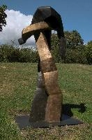 Abstract metal sculpture at Bad Ragartz, Switzerland, null