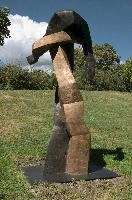 Abstract metal sculpture at Bad Ragartz, Switzerland, null