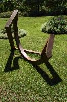 Abstract metal sculpture at Bad Ragartz, Switzerland, null