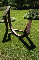 Abstract metal sculpture at Bad Ragartz, Switzerland, null
