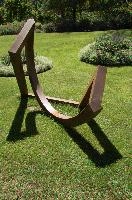 Abstract metal sculpture at Bad Ragartz, Switzerland, null