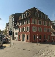 Building in Basel, swiss, europe, urban, red, basel, switzerland, city