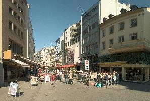 Steinenvorstadt in Basel, street, city, urban, swiss, all-bar-one, steinenvorstadt, basel, rex, europe, switzerland