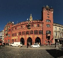 Basel Town Hall, rathaus, europe, switzerland, red, beautiful, hall, stadt, city, basel, basel-stadt, town, historic, parliament, government, urban, swiss, tower, striking, ornate