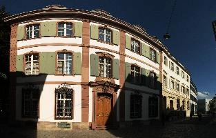 zur hohen Sonne, Basel, swiss, old, town, europe, red, urban, stadt, historic, basel, windows, switzerland, hous, blue sky, summer, terraced, city, stone, building, picturesque