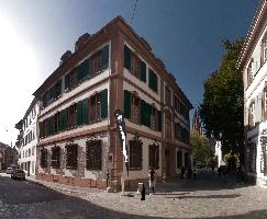 Basel, swiss, old, town, europe, red, urban, stadt, historic, basel, windows, switzerland, hous, blue sky, summer, terraced, city, stone, building, picturesque