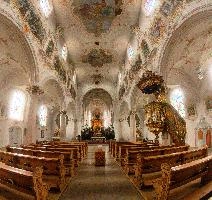 Church near St. Louis, summer, religion, church, mariastein, pew, hoftettten-flüh, switzerland, christian, europe, ceiling, basel, worship, ornate, minster, abbey, interior, baroque