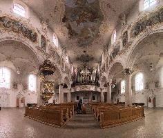 Church near S. Louis, summer, religion, church, mariastein, pew, hoftettten-flüh, switzerland, christian, europe, ceiling, basel, worship, ornate, minster, abbey, interior, baroque