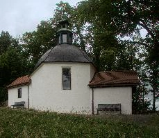 Chapel near Basel, summer, monastery, religion, solothurn, ann, abbey, switzerland, basel, europe, chapel, mariastein, exterior, rural, facade, dome, round, church, catholic, saint, landscape, white, roof