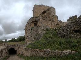 Landskron ruins near Basel, Switzerland, rural, scenery, view, history, stone, military, ruin, tower, castle, battlements, mariastein, remains, metzerlen, exterior, basel, mediaeval, switzerland, distant