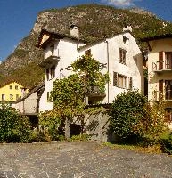 Rustic residential block in the village of Bignasco, Swiss Canton of Ticino, null