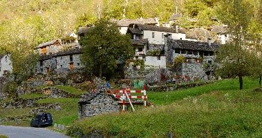 Settlement in the Bavona valley, Swiss Canton of Ticino, null