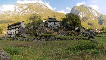 Settlement in the Bavona valley, Swiss Canton of Ticino, null