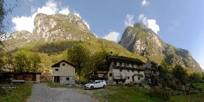 Settlement in the Bavona valley, Swiss Canton of Ticino, null