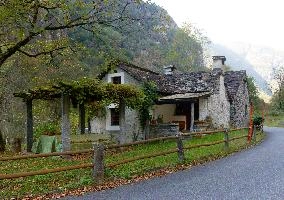 Rustico in the Bavona valley, Swiss Canton of Ticino, null