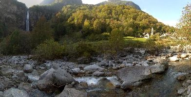 Bavona valley in the Swiss Canton of Ticino, null