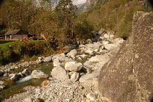 Bed of the river in the Bavona valley, Swiss Canton of Ticino, null